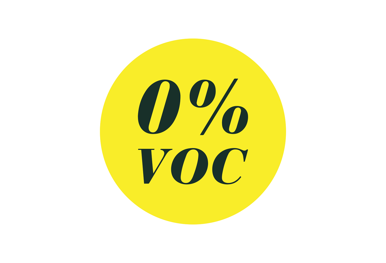  0 % haihtuvia orgaanisia yhdisteitä